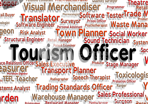 Image of Tourism Officer Means Voyages Vacationing And Jobs