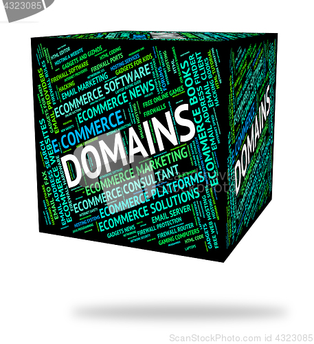 Image of Domains Word Indicates Dominions Empire And Words