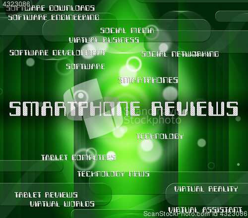 Image of Smartphone Reviews Represents Evaluating Evaluate And Critic