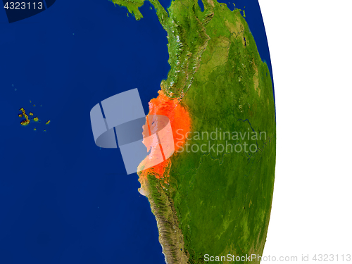 Image of Ecuador on Earth