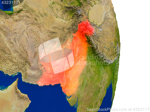 Image of Pakistan on Earth