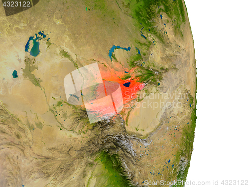 Image of Kyrgyzstan on Earth