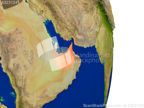 Image of United Arab Emirates on Earth