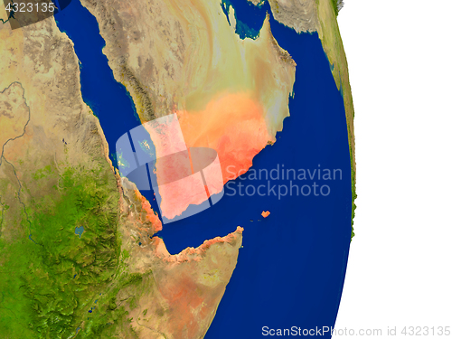 Image of Yemen on Earth