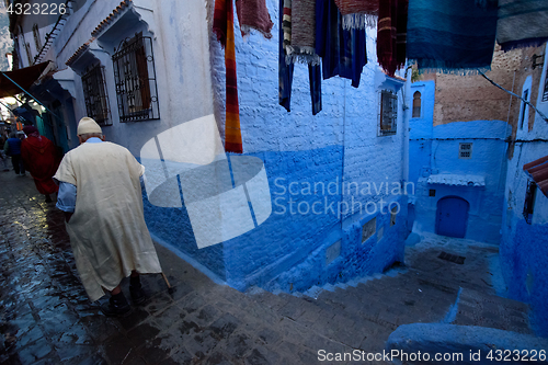 Image of Chefchaouen, the blue city in the Morocco.