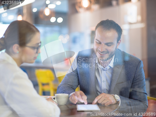 Image of startup Business team Working With laptop in creative office