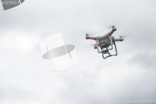 Image of The drone copter with digital camera