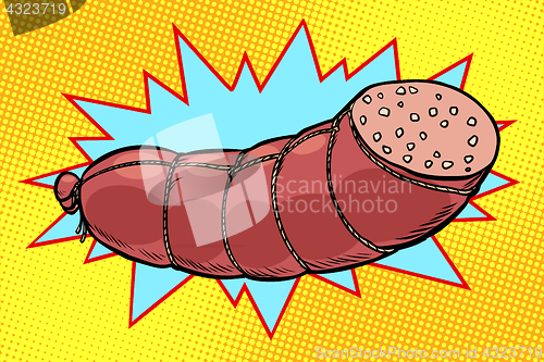 Image of boiled sausage, farm product