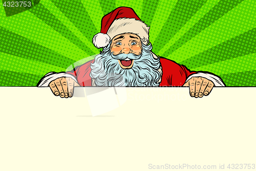 Image of Santa Claus white background banner