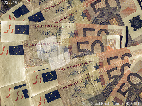 Image of Vintage Fifty Euro notes