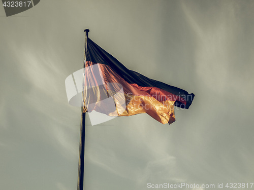 Image of Vintage looking German flag