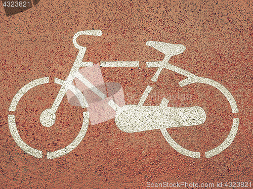 Image of Vintage looking Bike sign