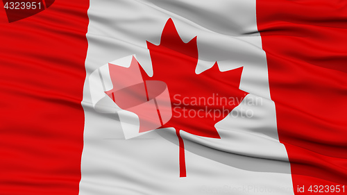 Image of Closeup Canada Flag