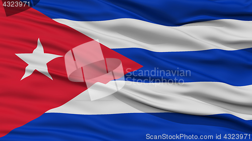 Image of Closeup Cuba Flag