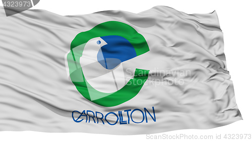 Image of Isolated Carrollton City Flag, United States of America