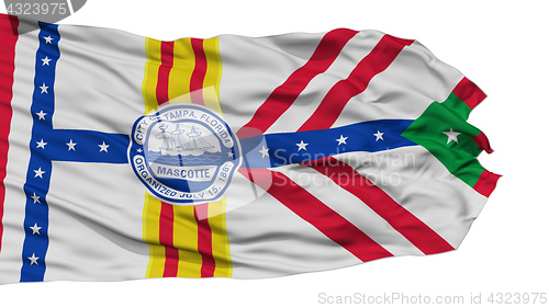 Image of Isolated Tampa City Flag, United States of America