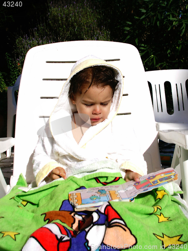Image of 3 year's old girl by the pool