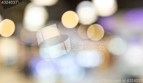 Image of Blur view of shopping department 