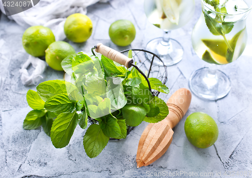 Image of ingredients for mojito