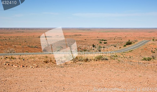 Image of road through the desert