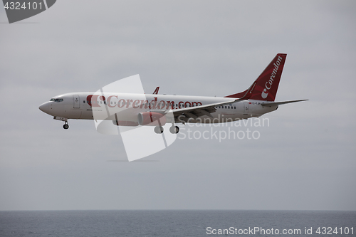 Image of ARECIFE, SPAIN - APRIL, 15 2017: Boeing 737 - 800 of Corendon.co