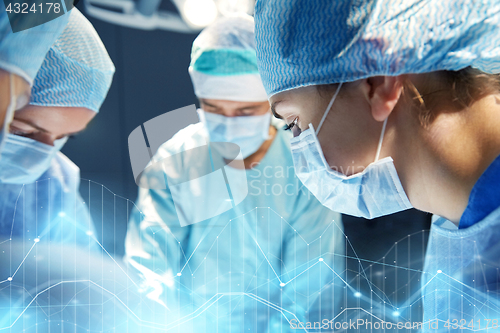 Image of group of surgeons in operating room at hospital