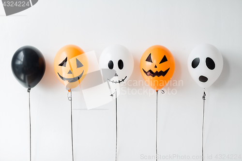 Image of scary air balloons decoration for halloween party