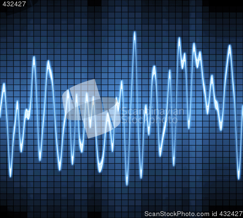 Image of electronic sine sound wave