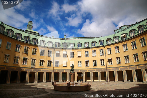 Image of Brantingtorget square in Gamla Stan, Stockholm, Sweden