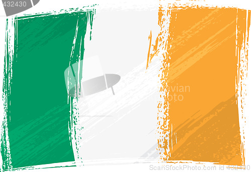Image of Grunge Ireland flag
