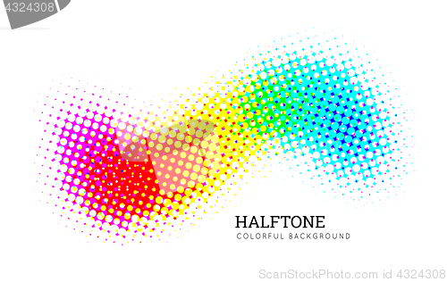 Image of Abstract colorful halftone vector background