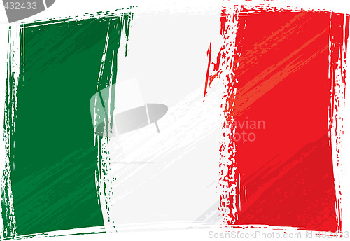 Image of Grunge Italy flag