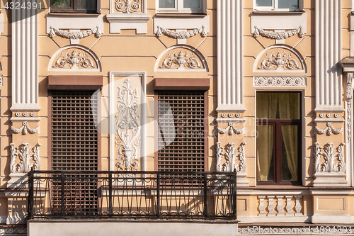 Image of Window with a grating and a balcony.