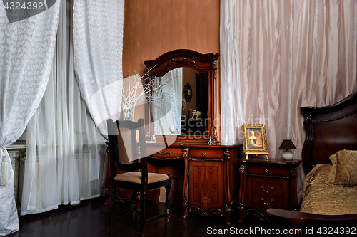 Image of The interior of the bedroom.