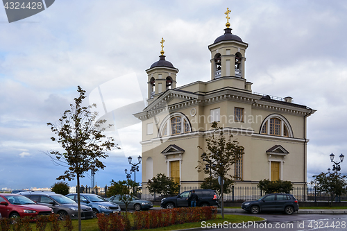 Image of Church on the sky background.