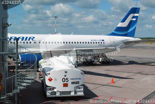 Image of Airbus at the airport.