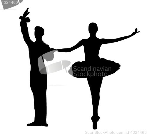 Image of Couple ballet dancers