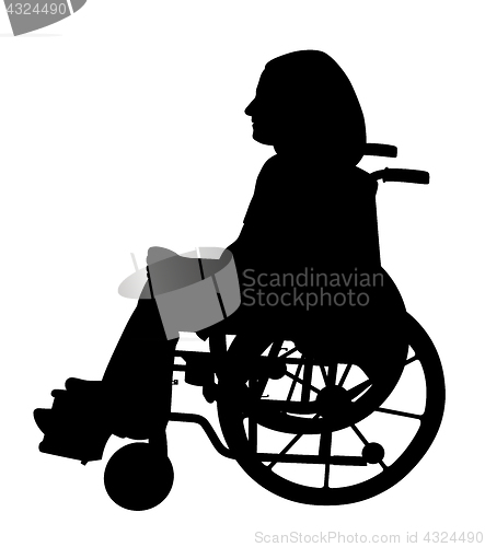 Image of Disabled person in wheelchair