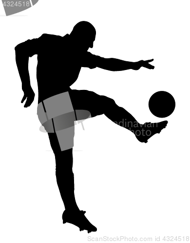 Image of Shoot of a soccer player