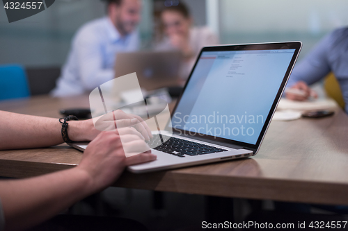 Image of Startup Business Team At A Meeting at modern office building