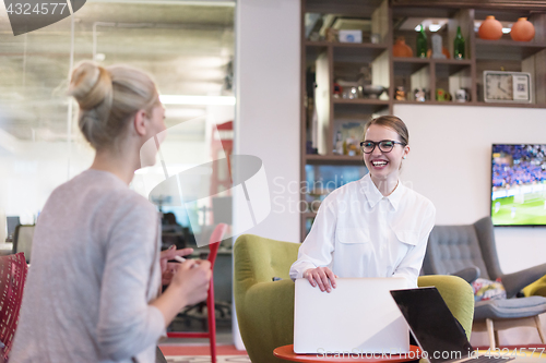 Image of Startup Business Team At A Meeting at modern office building