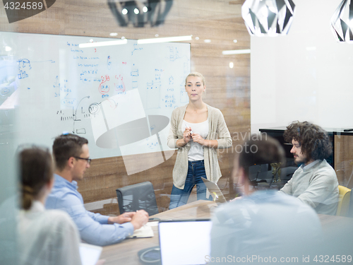 Image of Startup Business Team At A Meeting at modern office building
