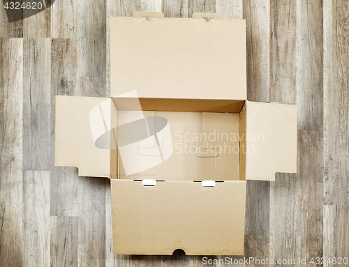 Image of Opened box on the floor