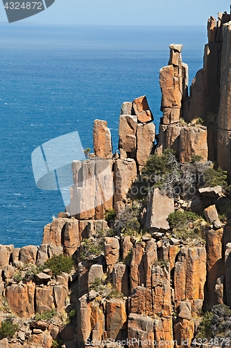 Image of Rugged coastline cliffs