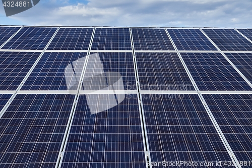 Image of Solar panels on a roof