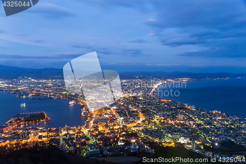 Image of Hakodate City at night