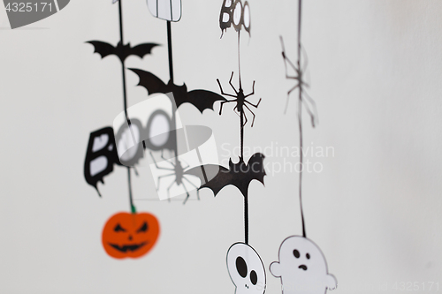 Image of halloween party paper decorations