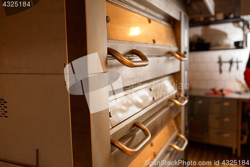 Image of bread oven at bakery kitchen