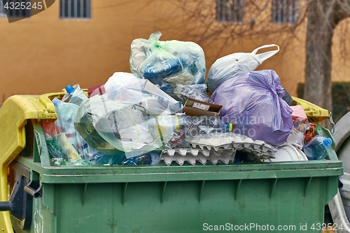 Image of Garbage Container Full