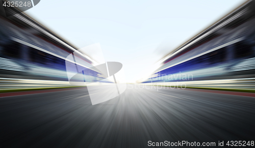 Image of motion blure background with road 